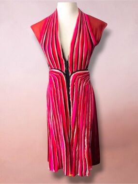 Bottega Veneta Silk Runway Couture Dress Size 40